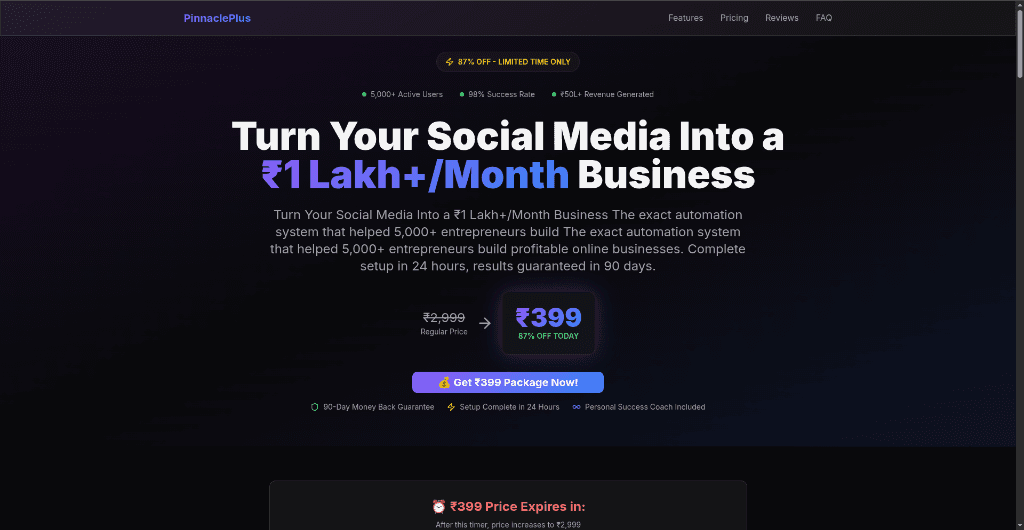 PinnaclePlus: Geo-Pricing & Content Automation
